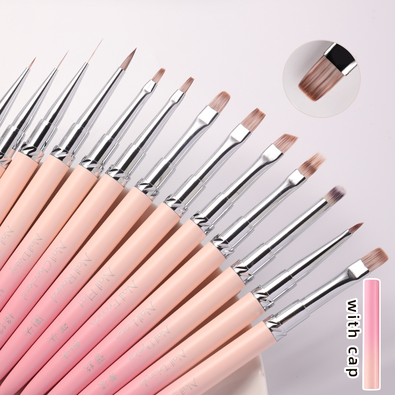 Furniture Hardware Nails - 13Style Pink Gradient Handle Nail Art