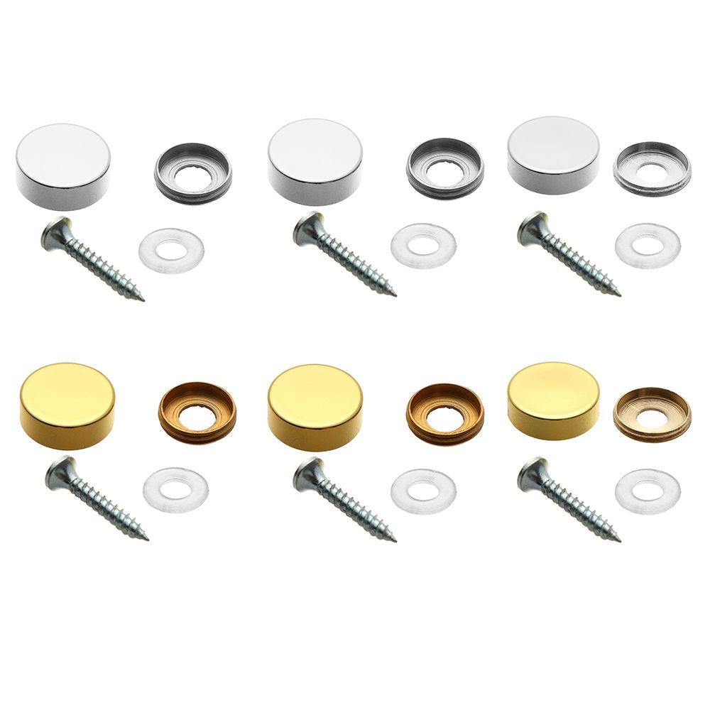 Furniture Hardware Nails - 4 Sets Mirror Fasteners Screws Decorative