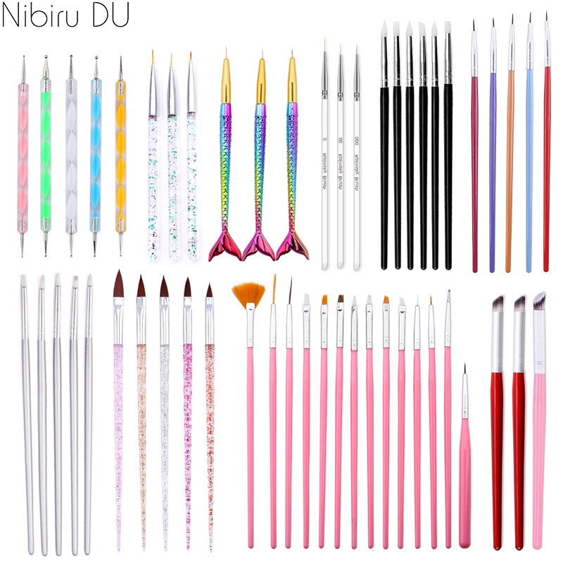 Furniture Hardware Nails - Nail Art Brush Set Gradient Line
