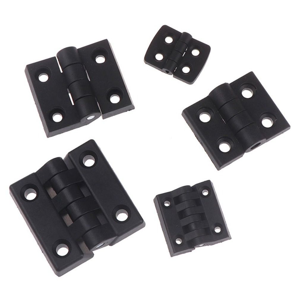 Quality Furniture Hardware - Plastic Door Hinge Wear-resistant Black Small