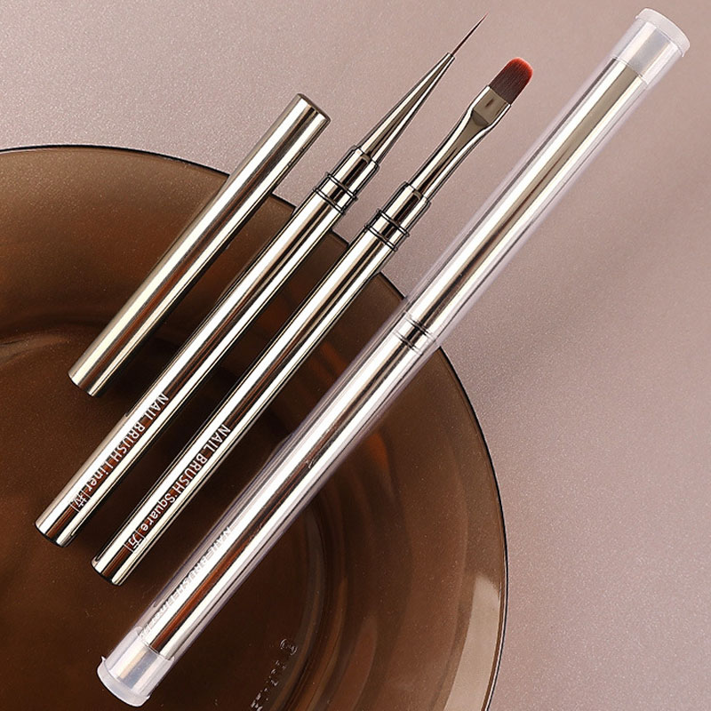 Furniture Hardware Nails - Professional Round Nail Art Brush Metal