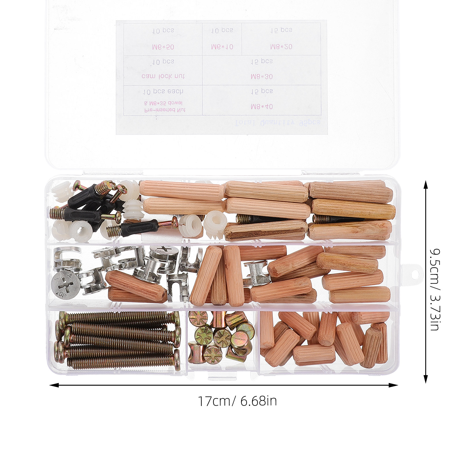 95Pcs Furniture Hardware Assor - огляд і ціна Furniture Hardware Barrel Nut