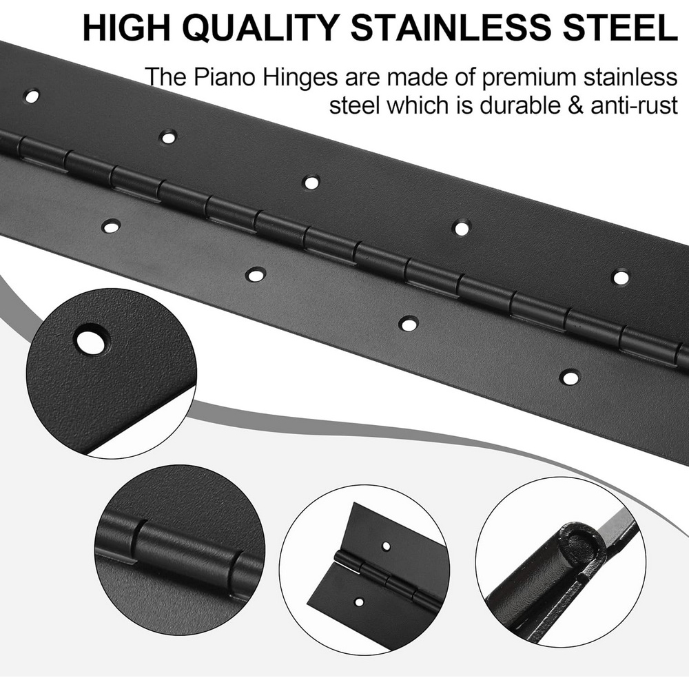 6in-20in Black Piano Hinges He - огляд і ціна Piano Hinge Continuous