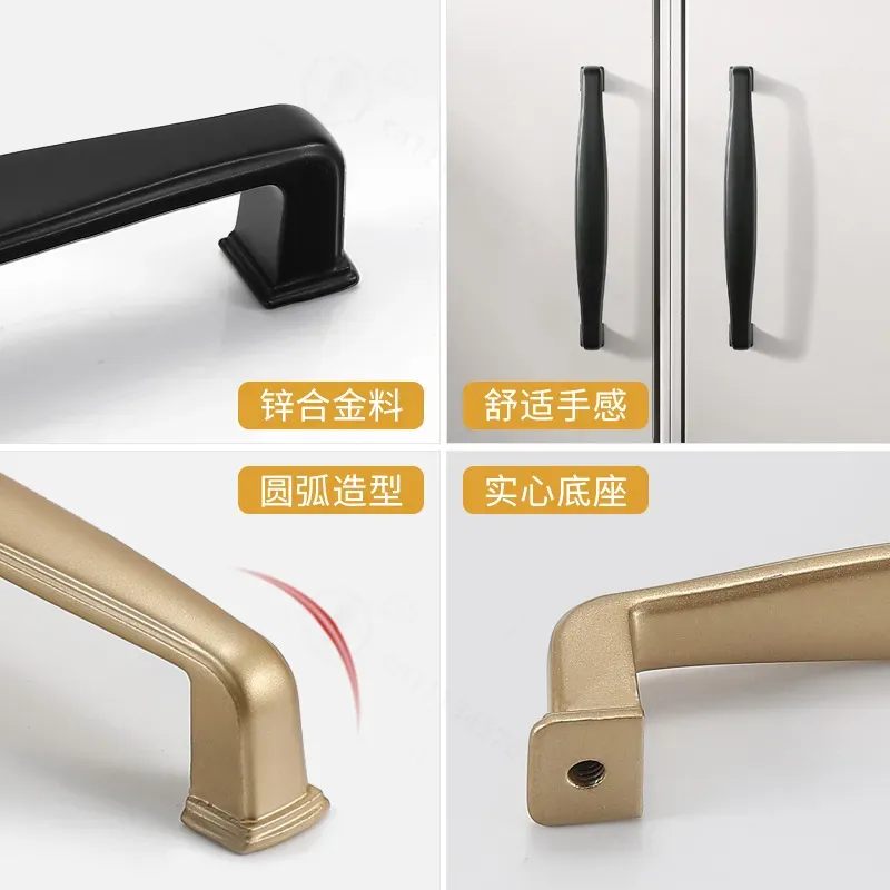 Yijia Black Cabinet Door Handl - огляд і ціна Furniture Hardware Wholesale