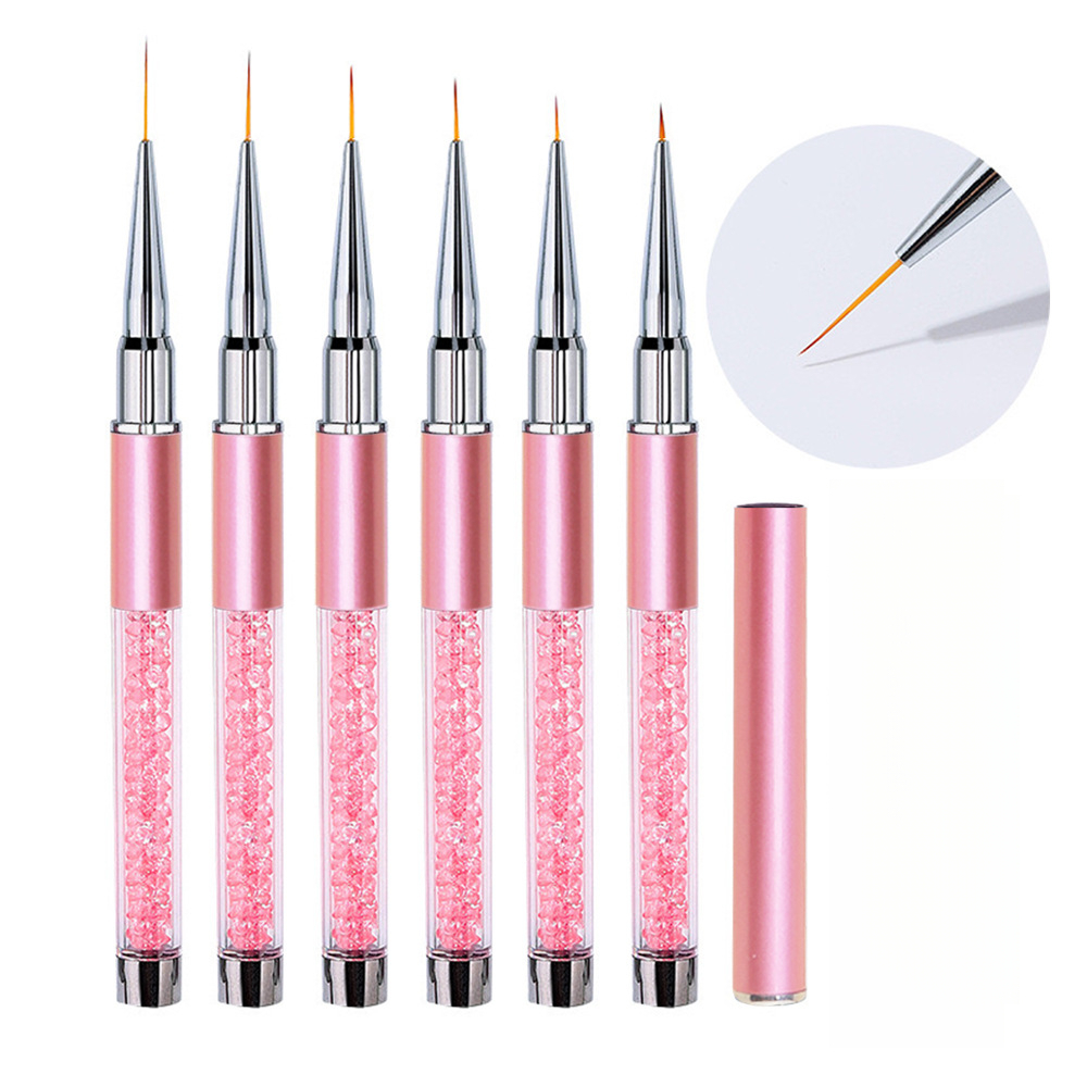 1/6Pcs Nail Art Liner Brush Se - огляд і ціна Furniture Hardware Nails