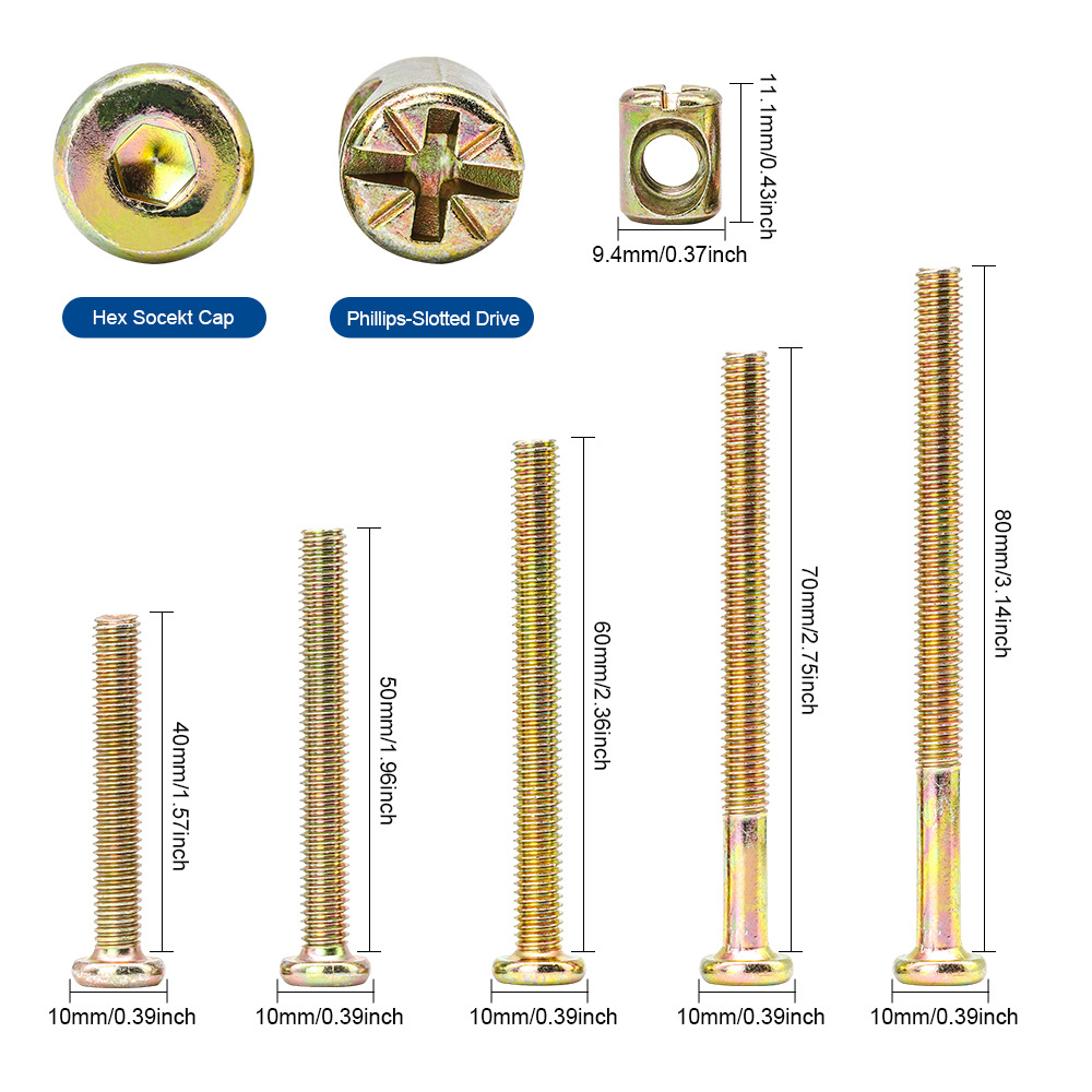 Hex Socket Flat Head Furniture - огляд і ціна Furniture Hardware Barrel Nut