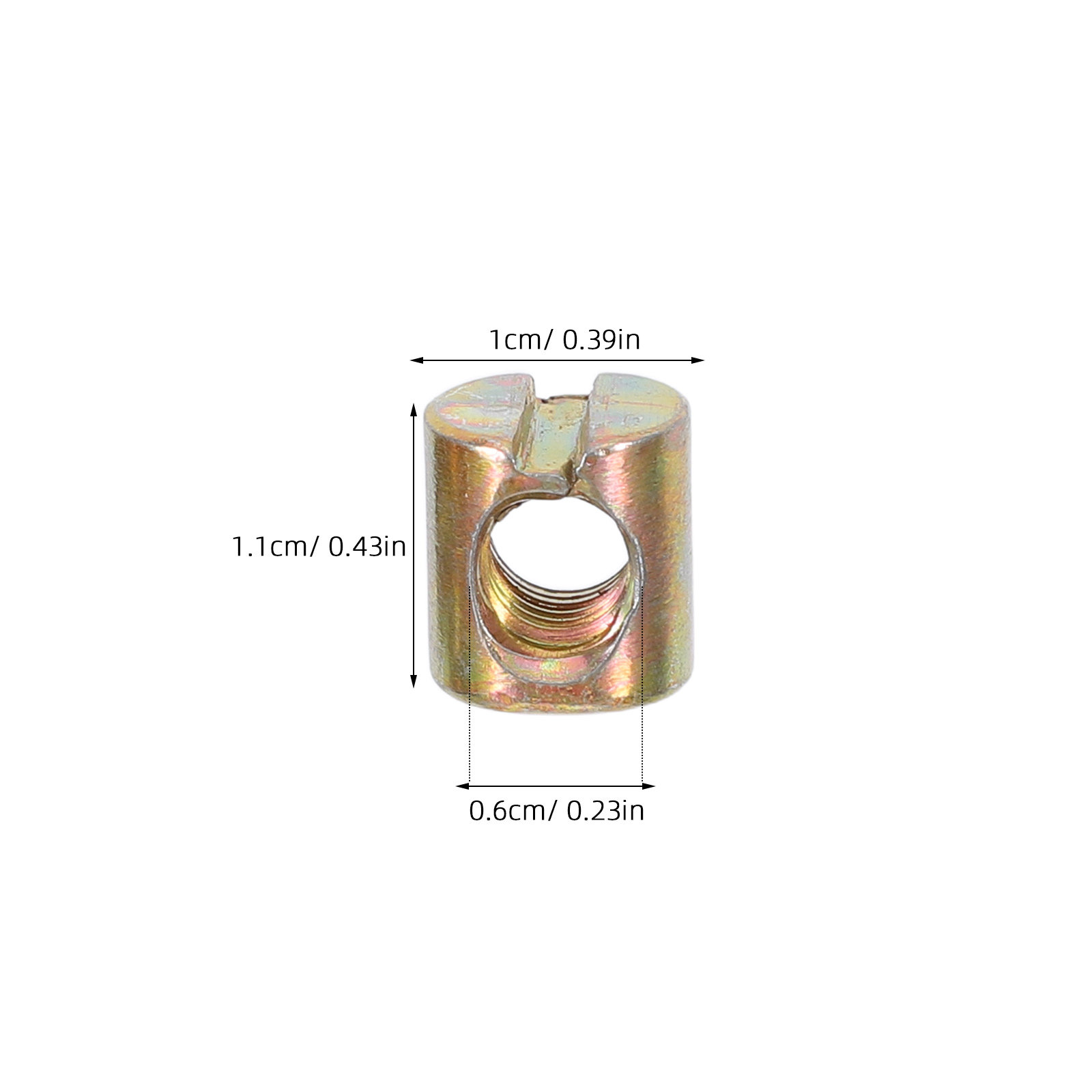 100Pcs M6 Slotted Barrel Nuts  - огляд і ціна Furniture Hardware Barrel Nut