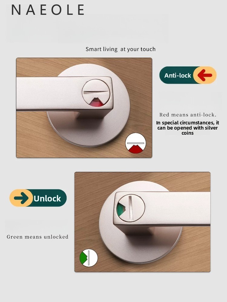 Door Lock, Bathroom Household  - огляд і ціна Door Handle Bar