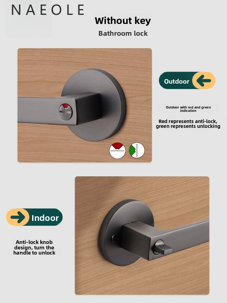 Door Lock, Bathroom Household  - огляд і ціна Door Handle Bar