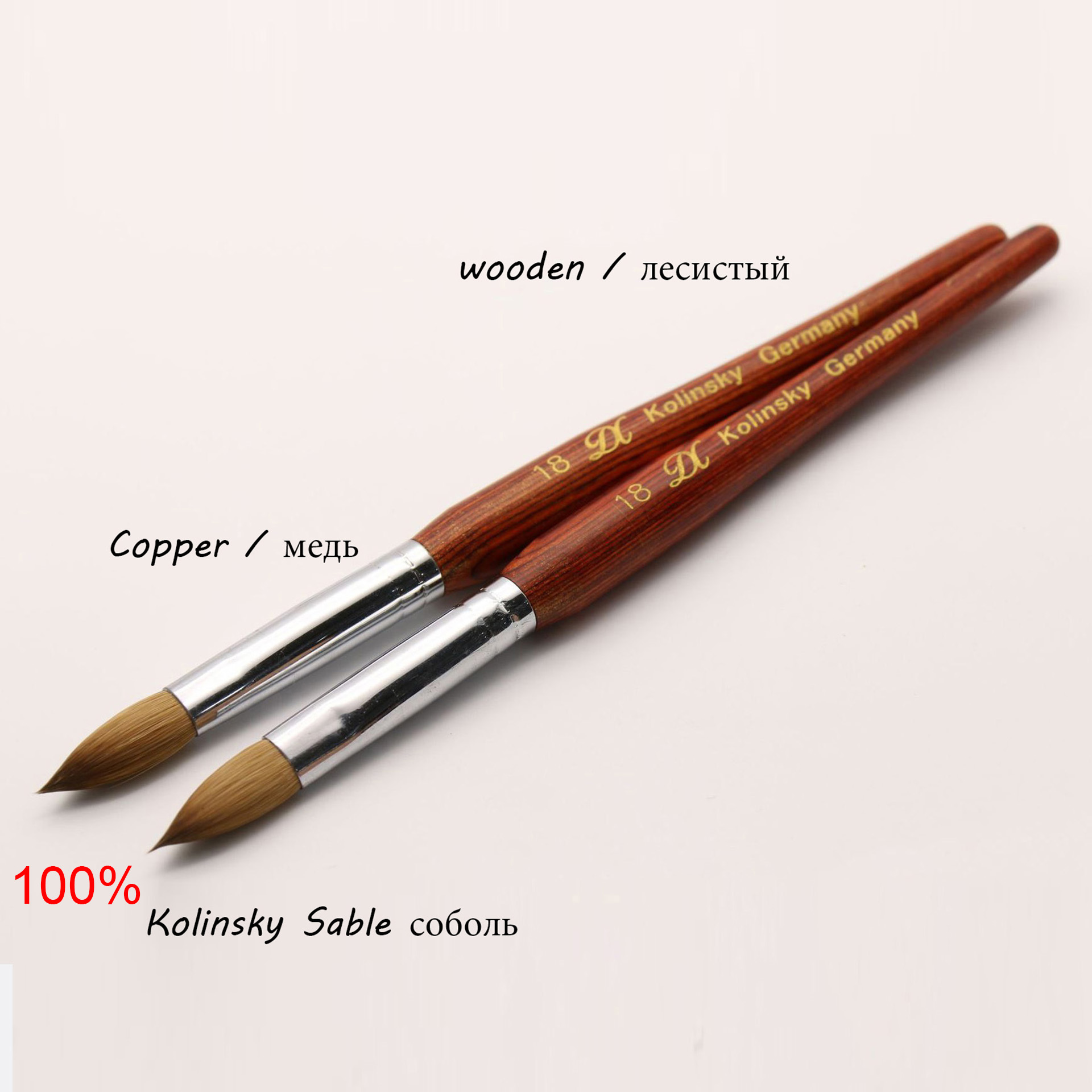 1Pcs 100% Kolinsky Sable Nail  - огляд і ціна Furniture Hardware Nails
