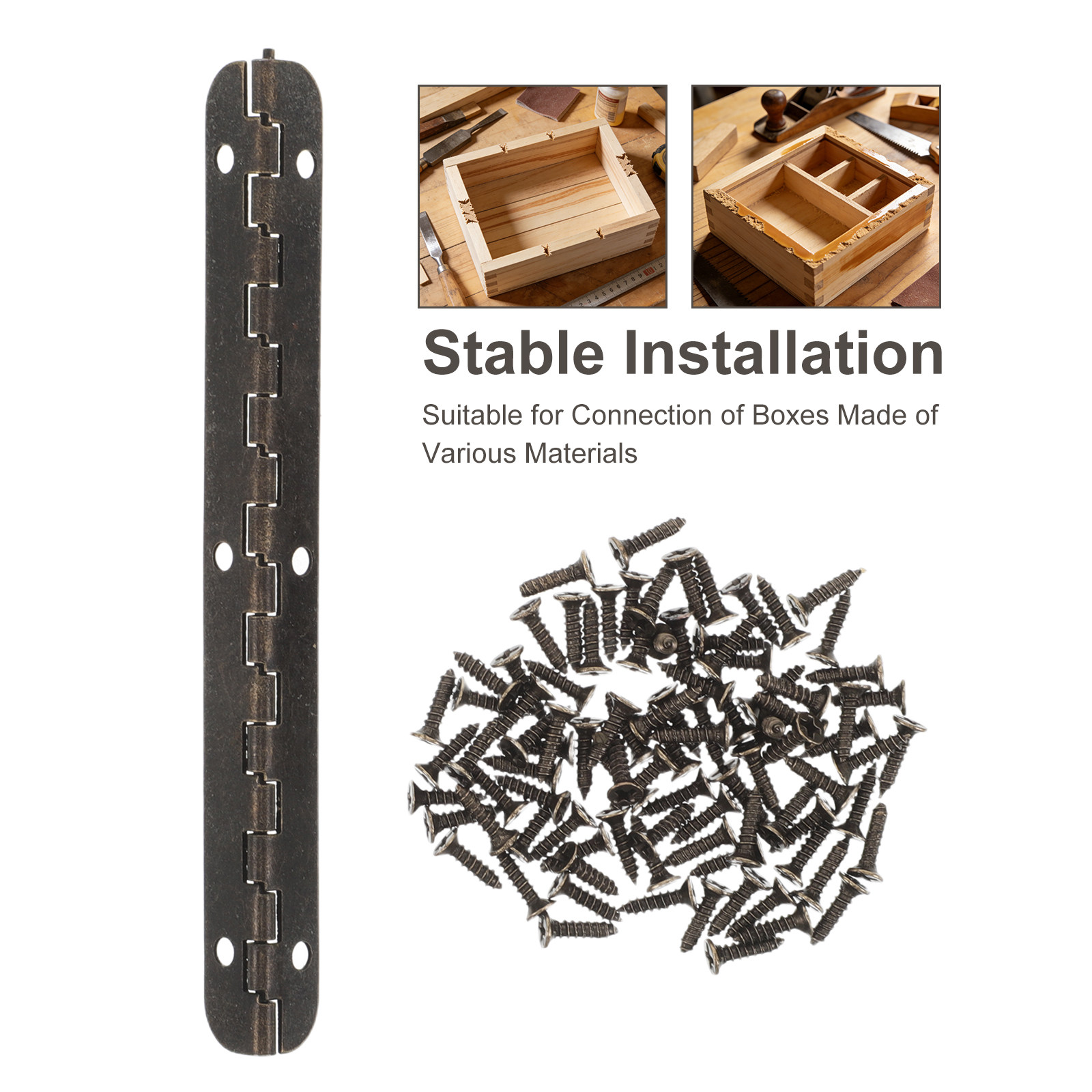 12Pcs Continuous Alloy Piano H - огляд і ціна Piano Hinge Continuous