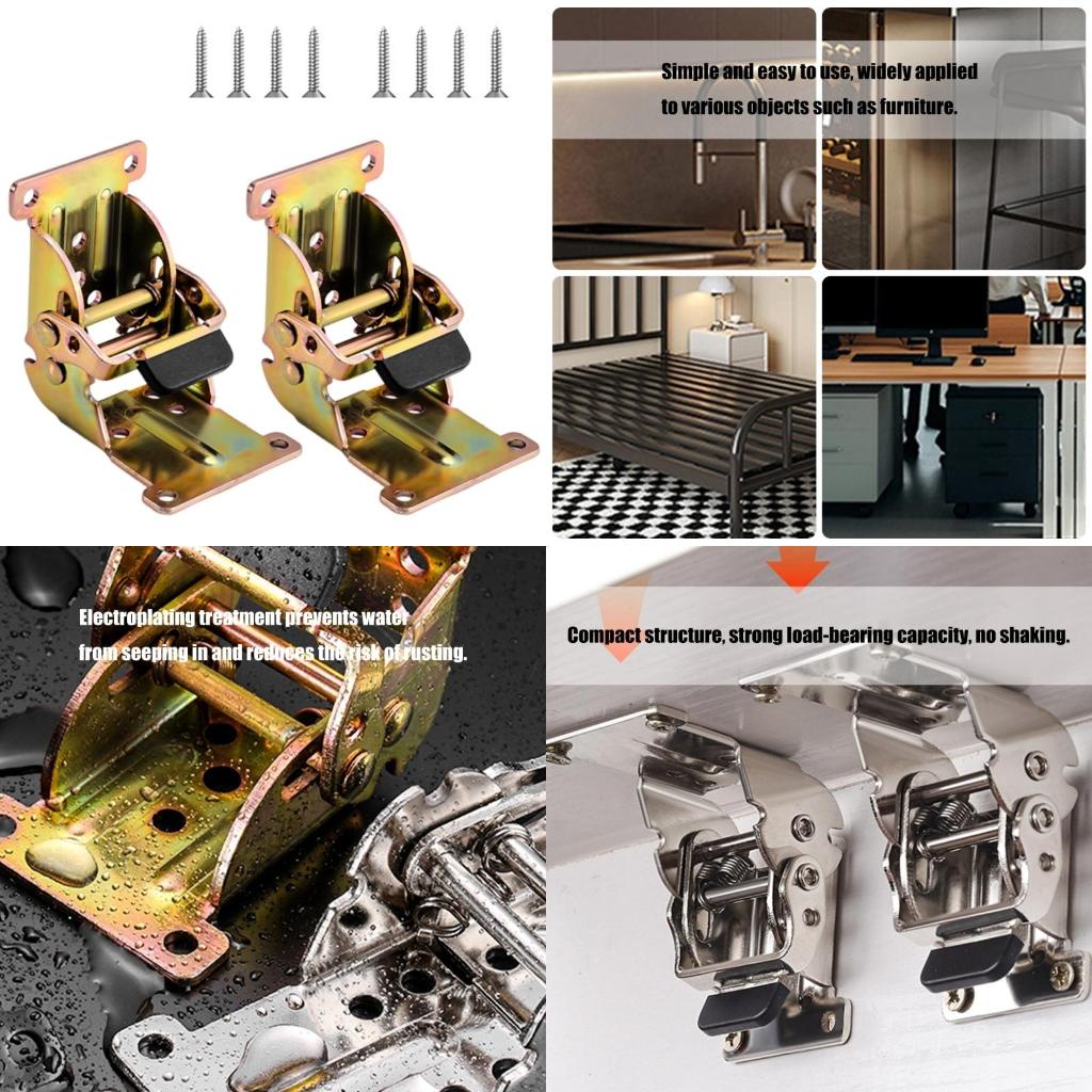 2pcs Locking Folding Hinges Co - огляд і ціна Quality Furniture Hardware