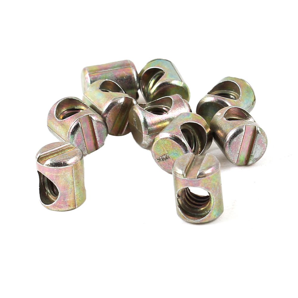 100pcs Color Zinc Plated Slott - огляд і ціна Furniture Hardware Barrel Nut