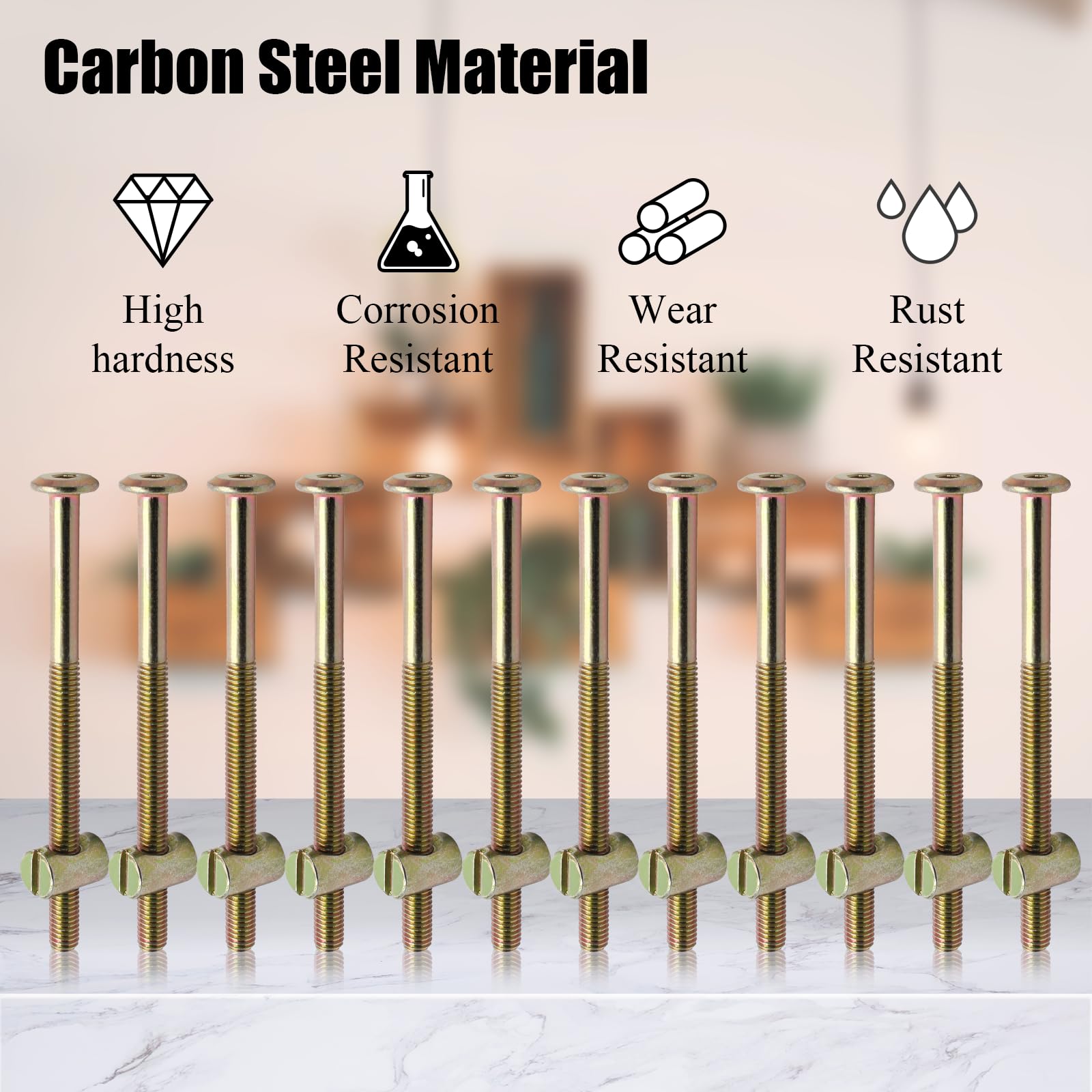 8 Sets M6 Furniture Crib Screw - огляд і ціна Furniture Hardware Barrel Nut