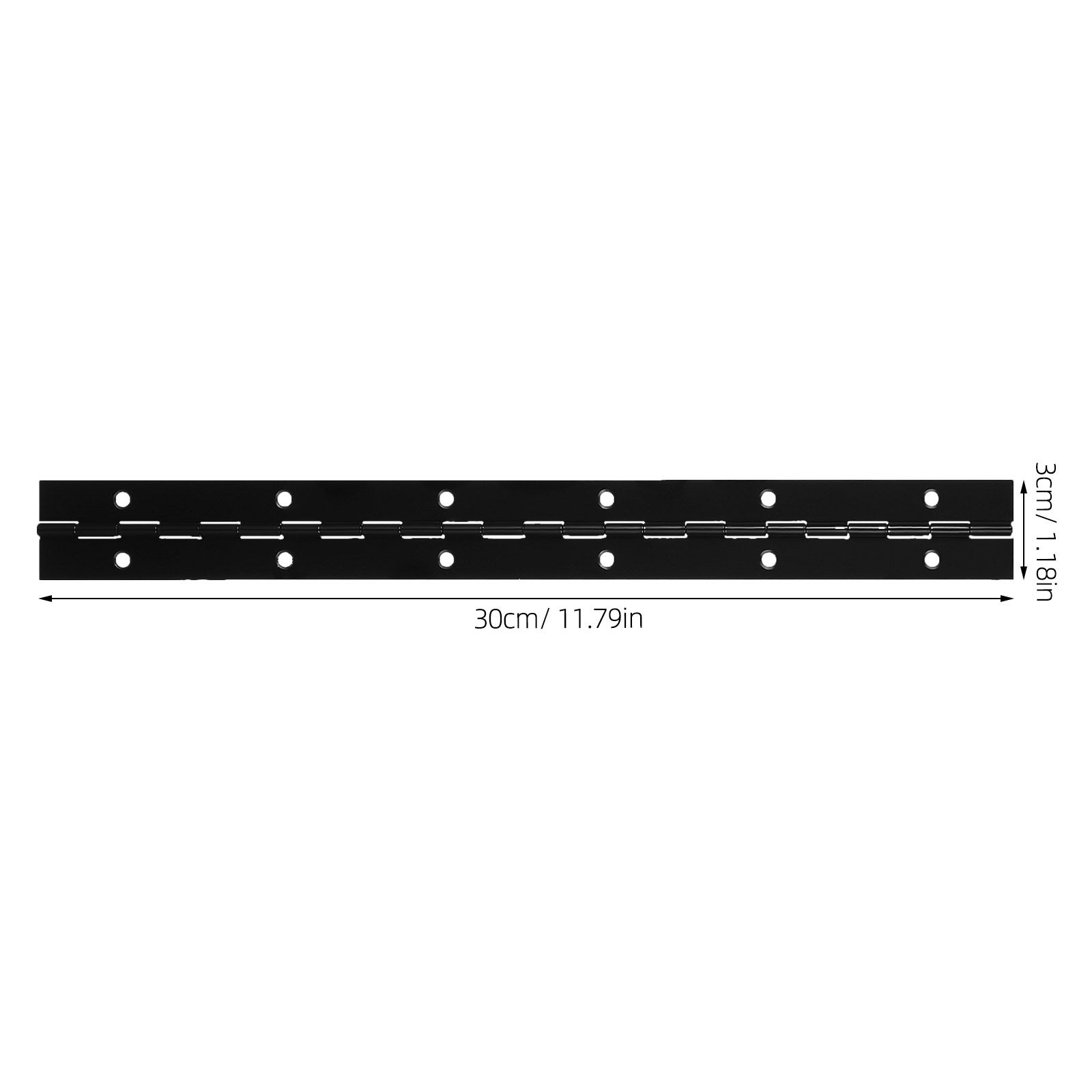 1Set Black Stainless Steel Hea - огляд і ціна Piano Hinge Continuous
